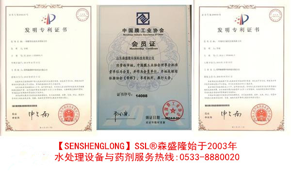 SSL反渗透阻垢分散剂证书
